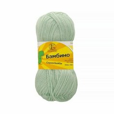 Пряжа Камтекс Бамбино 10 шт. х 50 г 150 м цв. 107 ментол (Бамбино-107 ментол)