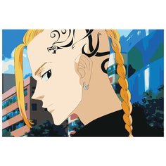 Картина по номерам "Аниме Токийские Мстители: Дракен" Раскраска 40x60 см, Мультфильмы Аниме