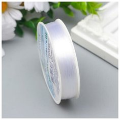 Леска для бисера "Gamma d 0.35 мм 100 м ± 0.5 м №01 белый Noname