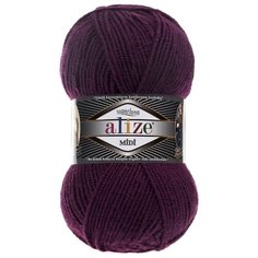 Пряжа Alize Superlana midi (Ализе Суперлана миди) - 1 шт Цвет: 111 сливовый, 75% акрил 25% шерсть, 100 г 170 м