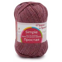 Пряжа из Троицка "Простая" 50% шерсть, 50% акрил 10 шт. х100г 200м Троицкая камвольная фабрика