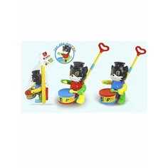 Каталка с ручкой Котик, в ассорт, сетка Наша Игрушка