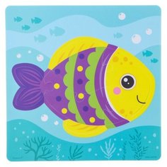 Пазл - игрушка для ванны головоломка "Рыбка", 4 детали, EVA Pr Market