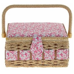 Шкатулка для рукоделия (с подносом и набором для шитья), L28 W18 H13 см Remeco Collection