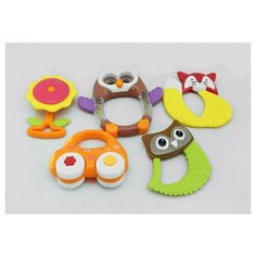Набор погремушек для новорожденных 5 штук, детские прорезыватели, 8373А-9 Zhorya