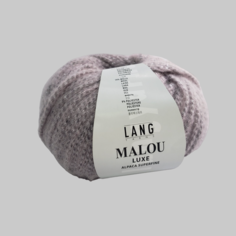 Пряжа Malou Luxe Lang Yarns(Малоу Люкс), цвет 0009 розово-серый, 50гр/115м, 54%альпака, 23%полиамид, 14% шерсть, 9% полиэстер, 1 моток. Швейцария