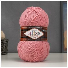 Пряжа "Lanagold fine" 49% шерсть, 51% акрил 390м/100гр (161 пудра) Alize