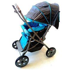 Коляска Stiony С2W-24 NEW прогулочная Blue- Grey Stiony