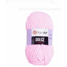Пряжа YarnArt Dolce Ярнарт Дольче, 796 св. розовый, 100% микрополиэстер, 100г, 120м, 1 моток