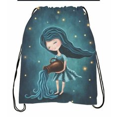 Сумка-мешок для обуви со знаком зодиака Водолей №10 Migom