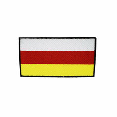 Шеврон, нашивка, патч, термоаппликация на клеевой основе, Флаг Северной Осетии-Алании, размер 90х45 мм Мега Принт