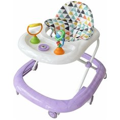 Ходунки музыкальные INDIGO SUNNY C, силиконовые колеса, фиолетовый