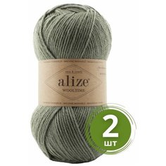 Пряжа Alize Wooltime (Вултайм) - 2 мотка Цвет: 274 артишок 75% шерсть, 25% полиамид, 100г 200м