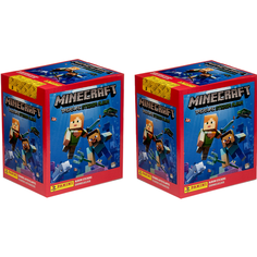 2 бокса наклеек Panini "MINECRAFT" (500 наклеек)