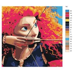 Картина по номерам Т90 "Храбрая сердцем и стрела", 70x70 см Brushes Paints