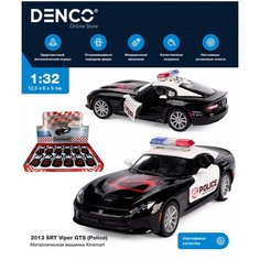Машинка 2013 SRT Viper GTS (Police) инерционная металлическая KT5363DP коллекционная модель 1:36 подарок мальчику Kinsmart
