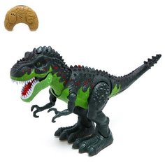Динозавр радиоуправляемый Rex, откладывает яйца, эффект дыма, световые и звуковые эффекты, цвет зеленый Noname