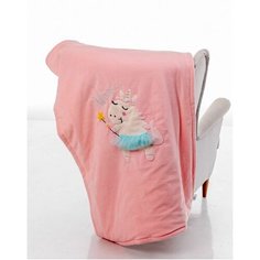 Одеяло детское зимнее демисезонное покрывало в кроватку Fluffy Bunny Единорог, цвет Розовый