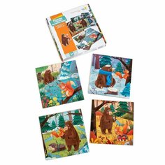 Игра настольная обучающая (дидактическая) Пазлы Четыре времени года, PVG Noname