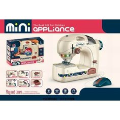 Игрушечная швейная машина КНР с аксессуарами, свет, в коробке, 6707A (0389486YS)