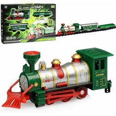 Железная дорога V8563 (свет/звук/дым) в коробке Oubaoloon