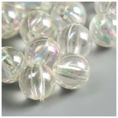 Набор бусин для творчества пластик "Мыльный пузырь" набор 20 гр 12/0 1,2х1,2х1,2 см Арт Узор