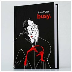 Ежедневник А5, 160 листов, I’m very busy, Villians / Подарок Disney