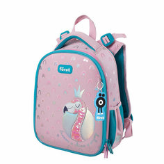Ранец Först F-Top «Shiny flamingo» 36×28×15 см, 2 отделения, 2 кармана, анатомическая спинка Forst