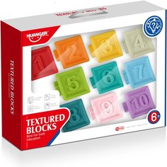 Развивающие мягкие кубики Huanger "Веселый счет" HE0232, 10 шт, с 6 месяцев