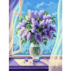 Картина по номерам Букет сирени 40х50 см Hobby Home