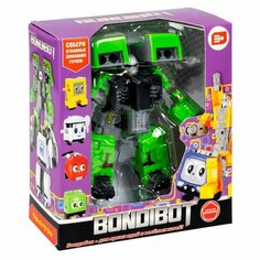 Трансформер 2в1 BONDIBOT Bondibon робот-стиральная машина, цвет зелёный, BOX 20х18х7см