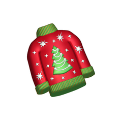 Свитер елка (658) - форма для мыла пластик MY Formula