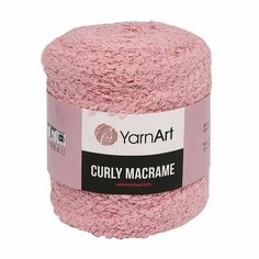 Пряжа YARNART Curly Macrame YarnArt, пудра - 762, 60% хлопок, 40% вискоза & полиэстер, 1 моток, 500 г, 195 м.