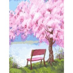 Картина по номерам Цветущая сакура 40х50 см Hobby Home
