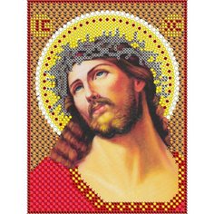 Алмазная мозаика икона Спас в терновом венце 17*23 см Diamant