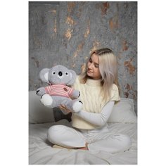 Мягкая Игрушка Коала в Футболке Розовой 50 см, Плюшевый Медведь Yuma Toys