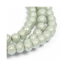 Бусины стеклянные TESОRO арт. TS-GB19 цв.5 св. серый 10 мм, in 1 мм 84см (90 ±3 бусины) Tesoro