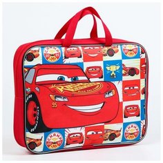 Папка с ручками А4, 35х27 см, текстиль, Тачки Disney