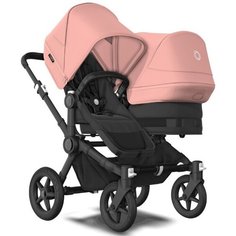Детская коляска 2 в 1 Bugaboo Donkey5 Duo Black/Midnight Black/Morning Pink