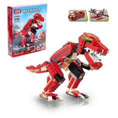 Конструктор "Динобот", 3 варианта сборки, 374 детали Jisi Bricks (Decool)