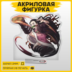 Фигурка из акрила статуэтка Аниме Клинок Рассекающий демонов Незуко 15х14см 1-я Наклейка