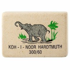 Ластик Koh-I-Noor Elephant 300/60 (прямоугольный, натуральный каучук, 31x21x8мм) 1шт. (0300060025KDRU)