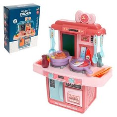 Игровой набор "Милая кухня" с аксессуарами, свет, звук, вода из крана, 39 предметов Нет бренда