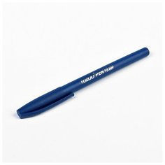 Ручка гелевая, 0.5 мм, стержень синий, корпус синий матовый./В упаковке шт: 12 NO Name