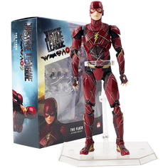 Коллекционная фигурка с аксессуарами "Флэш". The Flash (Эзра Миллер) 17 см. Mafex
