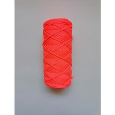 Шнур полиэфирный эльнить - 2 мм, 200 м, 100% полиэфир, без сердечника /шнур для вязания, рукоделия, макраме/"розовый неон"