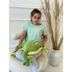 Мягкая игрушка Лягушка , пушистая, зеленая 80 см Original Toys