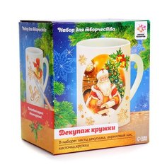 Школа талантов Набор для творчества Декупаж кружки "Новый год", 6886690