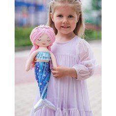 Игрушка для девочек мягкая кукла русалка MAXITOYS