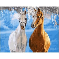 Картина по номерам Лошади 40х50 см АртТойс